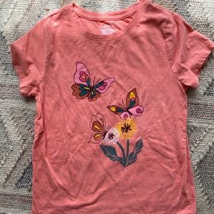 Cat & Jack Butterfly Graphic T-Shirt - Kids’ L (10/12)